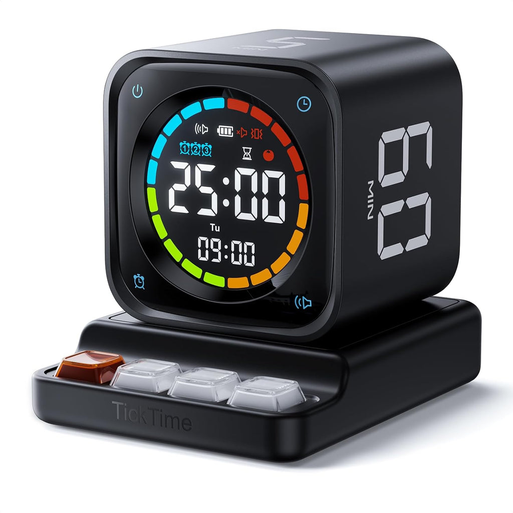 New Pomodoro Timer Cube Preset 5/10/30/60 Min Desk Productivity - 2