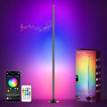 NBBUFF USB-Powered Smart RGBICW LED Corner Floor Lamp with App Remote Control & Music Sync Zevon