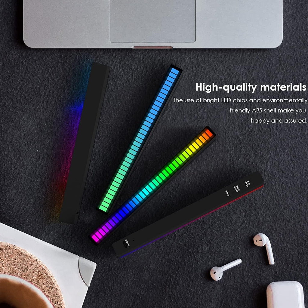 Soulpunk Voice-Activated RGB Sound Control Music Rhythm Light Bars with App Control 4-Pack Zevon